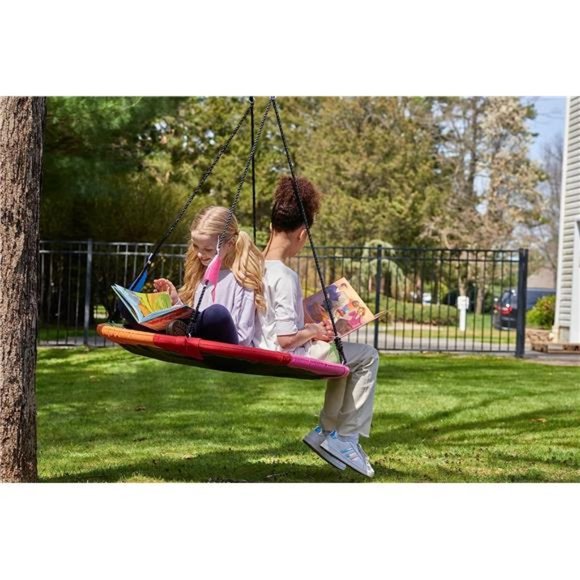 40 Inch Tree Swing Saucer Swing - 800Lb Weight Capacity, 900D Oxford Waterproof - Picture 6 of 6